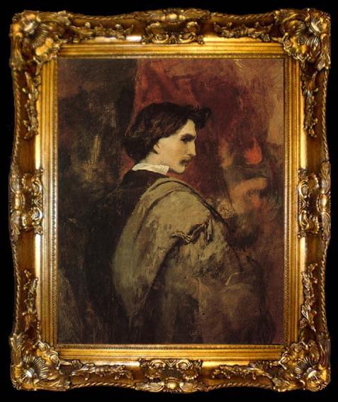 framed  Anselm Feuerbach Self Portrait, ta009-2